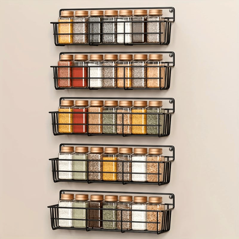 Nástenný viacúčelový stojan na koreniny, z PP, antikorózny