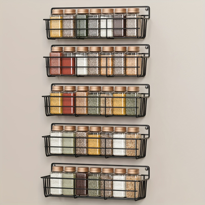 Nástenný viacúčelový stojan na koreniny, z PP, antikorózny