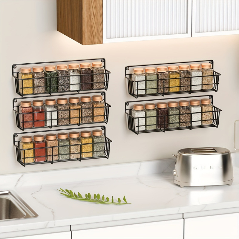 Nástenný viacúčelový stojan na koreniny, z PP, antikorózny