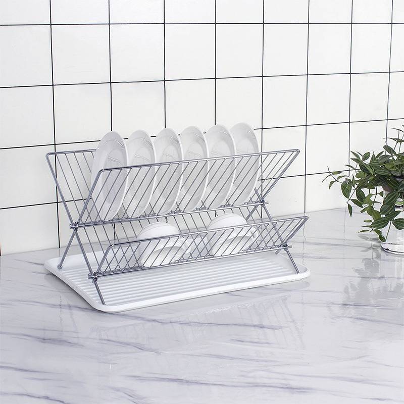 X formájú összecsukható vas edény-szárítórács, konyhai használatra, Guangdong eredetű, 2024