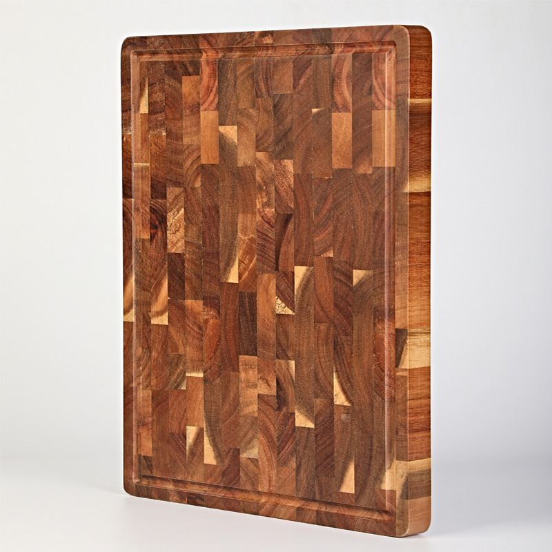 Drevená doska na krájanie, moderný minimalistický dizajn, protišmyková vrstva