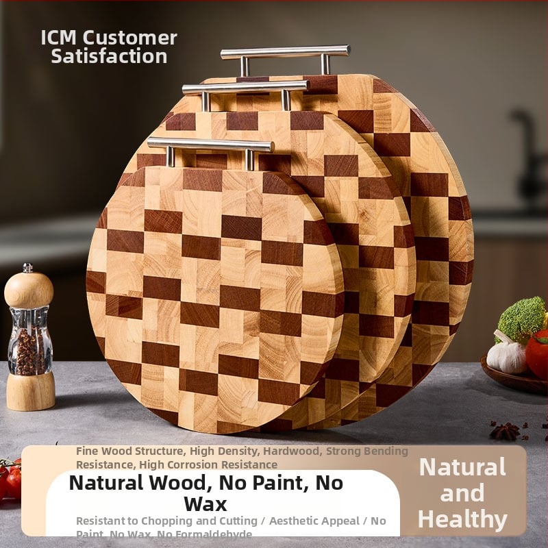 Kmd/kemanduo doska na krájanie – antibakteriálna, drevená kuchynská doska, obojstranná, pre domáce použitie