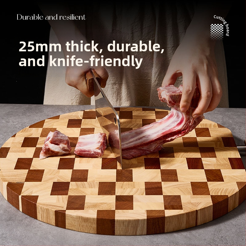 Kmd/kemanduo doska na krájanie – antibakteriálna, drevená kuchynská doska, obojstranná, pre domáce použitie