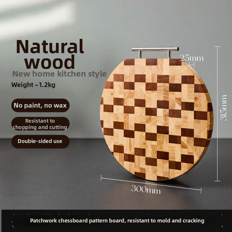 Kmd/kemanduo doska na krájanie – antibakteriálna, drevená kuchynská doska, obojstranná, pre domáce použitie