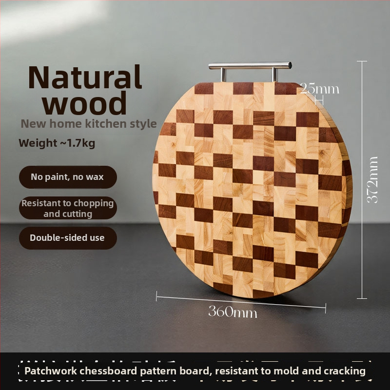 Kmd/kemanduo doska na krájanie – antibakteriálna, drevená kuchynská doska, obojstranná, pre domáce použitie