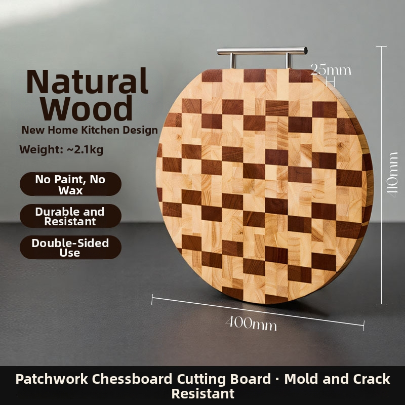 Kmd/kemanduo doska na krájanie – antibakteriálna, drevená kuchynská doska, obojstranná, pre domáce použitie