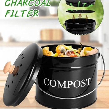 Kovový vedro na kuchynský odpad, valcovitého tvaru, otváranie dotykom, objem pod 4 l, pôvod Shantou, Guangdong