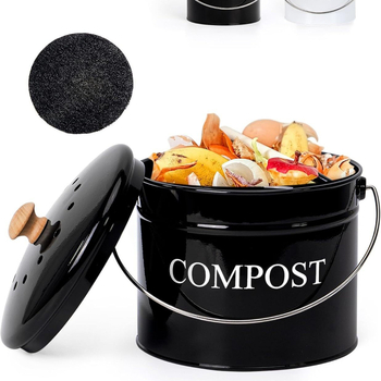 Kovový vedro na kuchynský odpad, valcovitého tvaru, otváranie dotykom, objem pod 4 l, pôvod Shantou, Guangdong