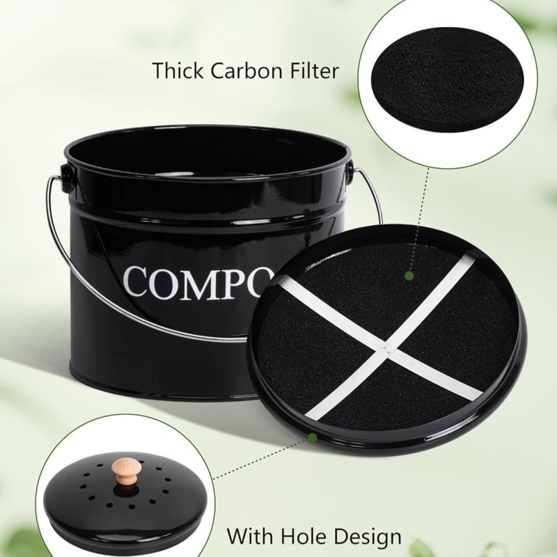 Kovový vedro na kuchynský odpad, valcovitého tvaru, otváranie dotykom, objem pod 4 l, pôvod Shantou, Guangdong