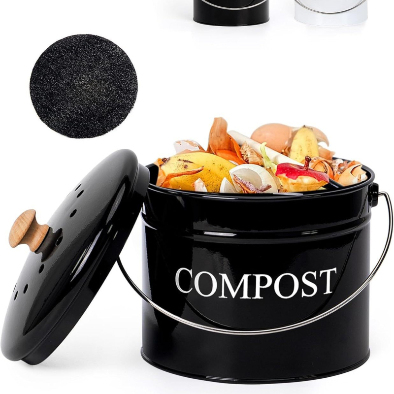 Kovový vedro na kuchynský odpad, valcovitého tvaru, otváranie dotykom, objem pod 4 l, pôvod Shantou, Guangdong