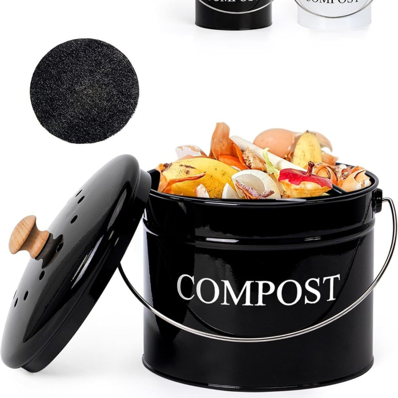 Kovový vedro na kuchynský odpad, valcovitého tvaru, otváranie dotykom, objem pod 4 l, pôvod Shantou, Guangdong