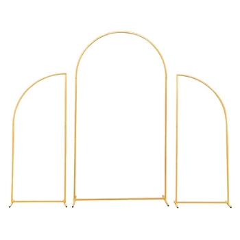 Železný svadobný oblúk pre vonkajšie scény pozadie – prispôsobiteľný dekor, kartónové balenie, značka Xinhong