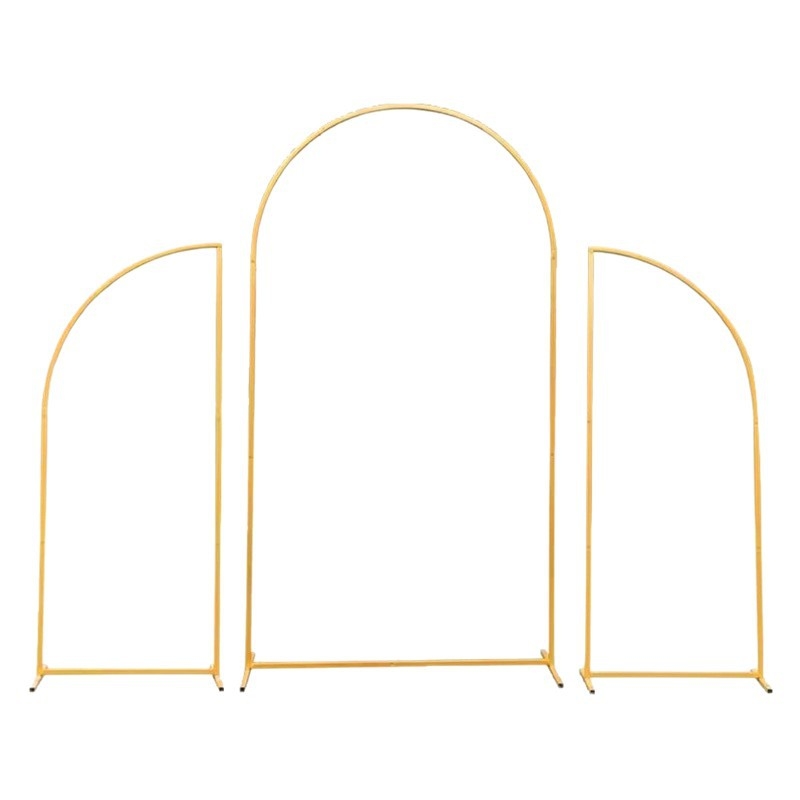 Železný svadobný oblúk pre vonkajšie scény pozadie – prispôsobiteľný dekor, kartónové balenie, značka Xinhong