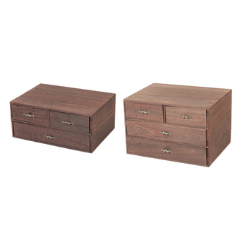 Kutija za skladištenje s ladicama, japanskog stila, stolni višeslojni organizator, kapacitet 18 L, pogodna za kozmetiku i nakit, mogućnost ispisa loga