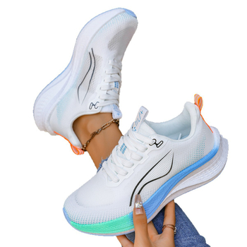 Unisex letné ľahké bežecké topánky s sieťovým vrchným dielom, predný zips, EVA podrážka, tlmenie nárazov