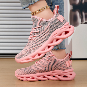 Uniszex sportcipő Flyknit felsőrésszel, MD talppal, légáteresztő, könnyű