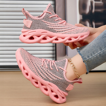Uniszex sportcipő Flyknit felsőrésszel, MD talppal, légáteresztő, könnyű