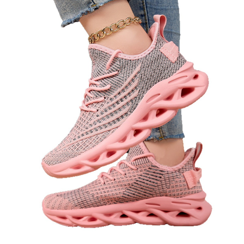 Uniszex sportcipő Flyknit felsőrésszel, MD talppal, légáteresztő, könnyű