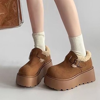 Žieminiai batai su PU viršutine, gumine padu, žemas kulkšnies aukštis, vidinė dirbtinė pūkų įdaila