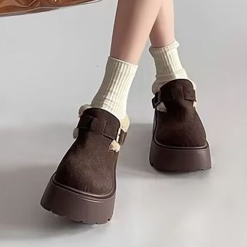 Žieminiai batai su PU viršutine, gumine padu, žemas kulkšnies aukštis, vidinė dirbtinė pūkų įdaila