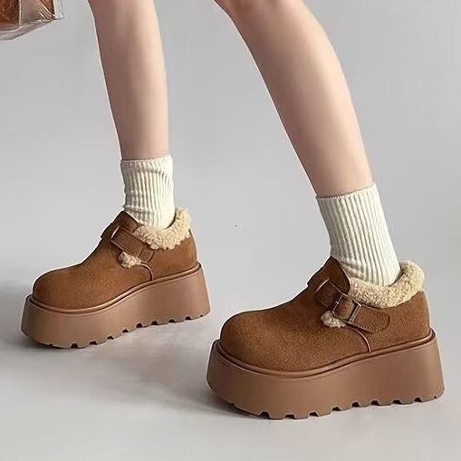 Žieminiai batai su PU viršutine, gumine padu, žemas kulkšnies aukštis, vidinė dirbtinė pūkų įdaila