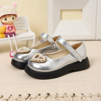 Mergaitėms princesės sandalai, PU viršus, PU įdėklas, gumos padas, Velcro užsegimas, korejiečių versijos stilius, amžiaus grupė 4–12 metų