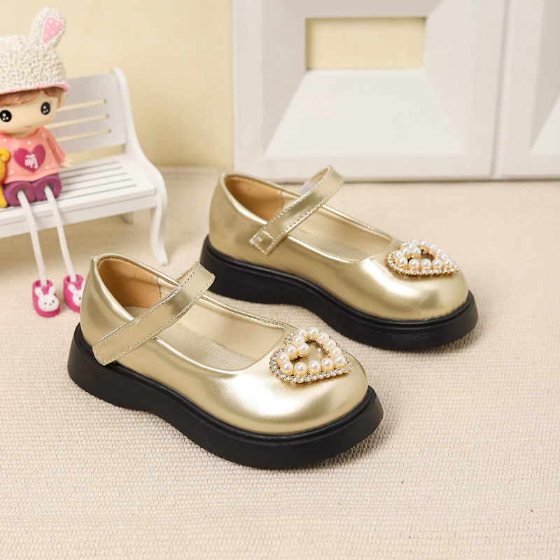 Dievčenské sandále princezná, PU vrchný materiál, PU vložka, gumová podrážka, zapínanie na suchý zips, štýl korejskej verzie, pre vek 4–12 rokov