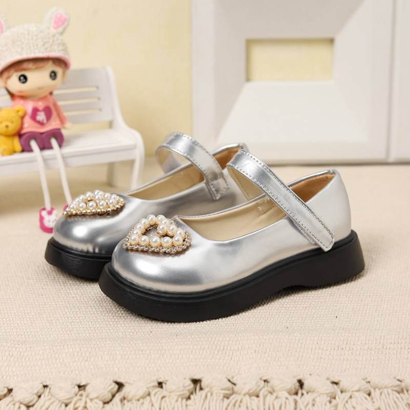 Mergaitėms princesės sandalai, PU viršus, PU įdėklas, gumos padas, Velcro užsegimas, korejiečių versijos stilius, amžiaus grupė 4–12 metų