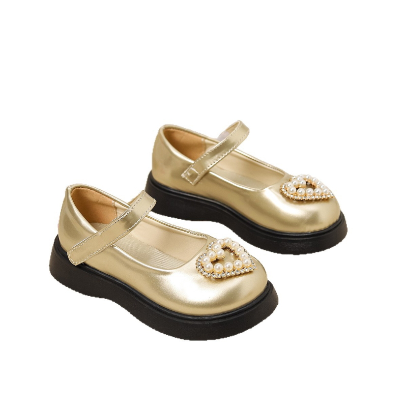 Mergaitėms princesės sandalai, PU viršus, PU įdėklas, gumos padas, Velcro užsegimas, korejiečių versijos stilius, amžiaus grupė 4–12 metų