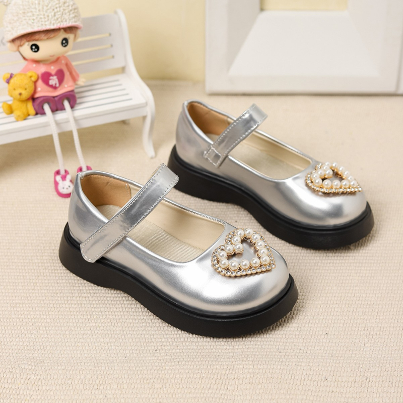 Mergaitėms princesės sandalai, PU viršus, PU įdėklas, gumos padas, Velcro užsegimas, korejiečių versijos stilius, amžiaus grupė 4–12 metų