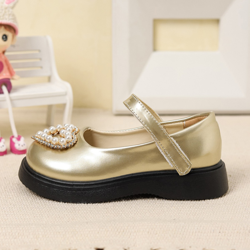 Mergaitėms princesės sandalai, PU viršus, PU įdėklas, gumos padas, Velcro užsegimas, korejiečių versijos stilius, amžiaus grupė 4–12 metų