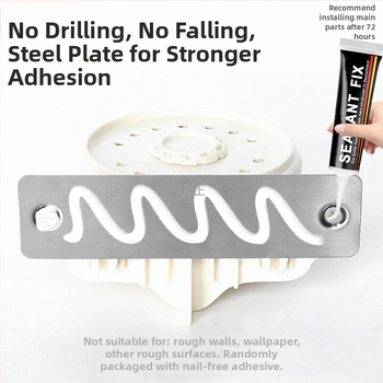 Sada kúpeľňovej závesovej tyče z nehrdzavejúcej ocele - oblúková tyč, polkruhový roh s ohybným dizajnom, bez vŕtania, UL certifikované