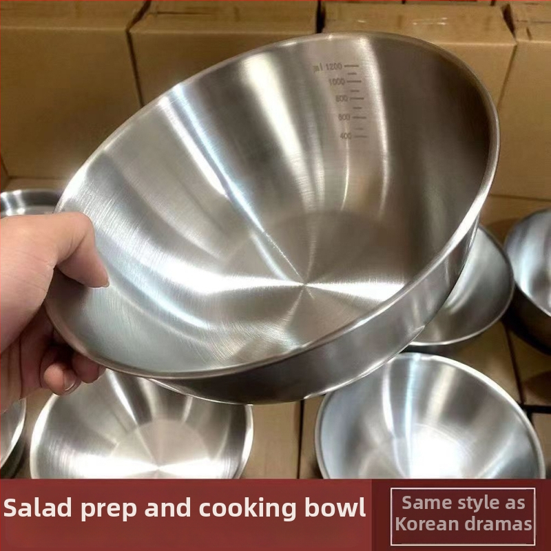 Nerūsējošā tērauda bļodas Korejiešu stilā — Zīmols: Zhen Mingtang; Materiāls: Metāls; Stils: Korejiešu; Tirdzniecības uzsākšanas laiks: 2021. gada pavasaris