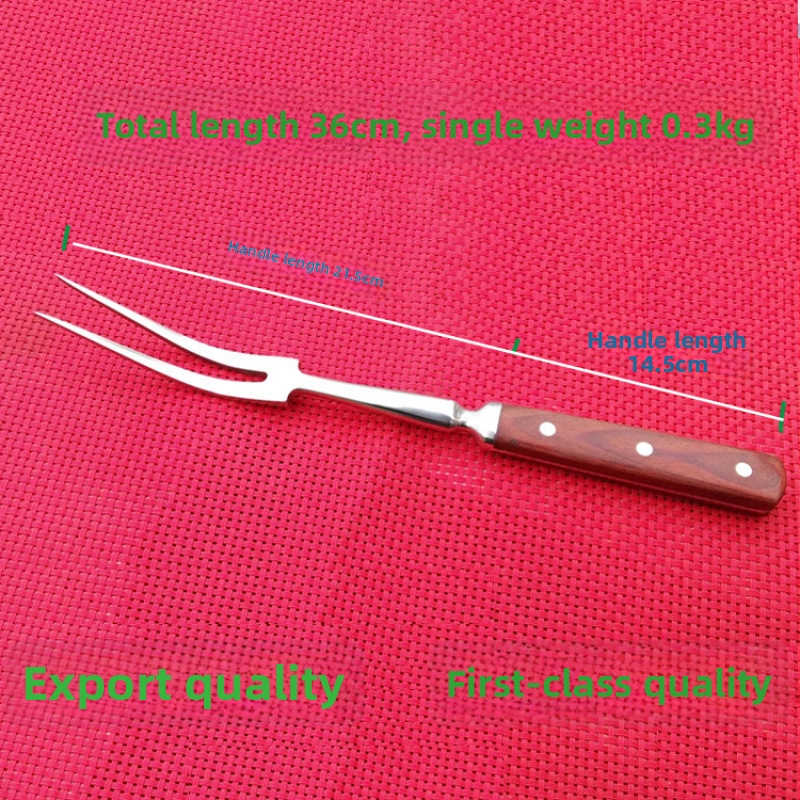 Grilovacia vidlička s drevenou rukoväťou, viacúčelový kuchynský nástroj, kód 3tb5q22i, značka An shishui