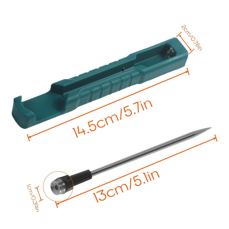 Хигромер A1 със керамичен зонд и 304 неръждаема стомана, силиконова основа, диапазон 0–100°C, възможност за персонализация