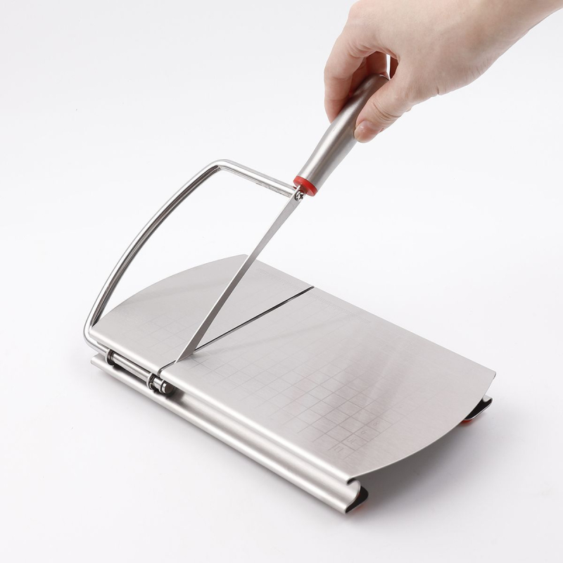 Paidaohui nerezová oceľ, multifunkčný krájač na hovädzie mäso, maslo a syr, s integrovaným meracím stolom