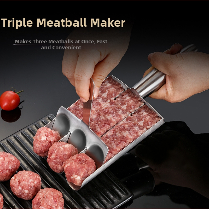 Mėsos kukulių formavimo įrenginys, 304 nerūdijančio plieno, forma mėsos kukulėliams, žuvų kukulėliams ir krevečių kukulėliams