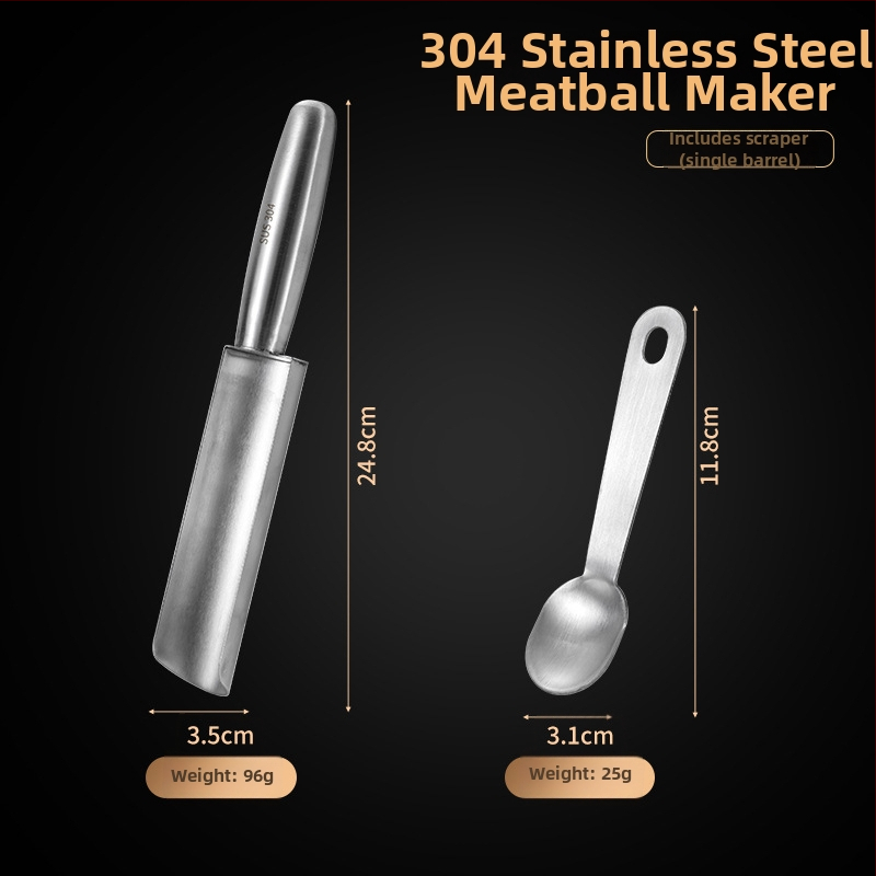 Formička na mäsové guľôčky, 304 nerezová oceľ, forma na mäsové guľôčky, rybie guľôčky a krevety guľôčky