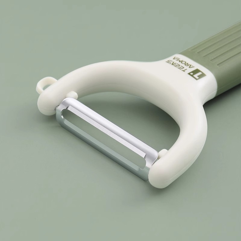 Kuchynský šúpač na zeleninu a ovocie, viacfunkčný, čepeľ 420J2 a rukoväť z TPR, moderný minimalistický dizajn