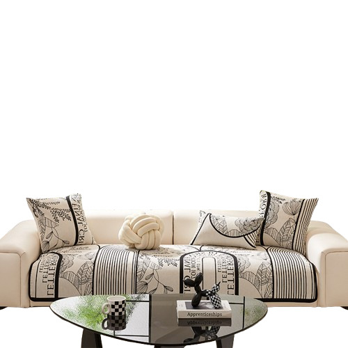 Μαξιλάρι καναπέ από Chenille, ριγέ σχέδιο, κατάλληλο για τρίθεσιο, μοντέρνο μινιμαλιστικό στυλ, προσαρμόσιμο