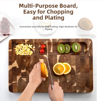 Doska na krájanie z akáciového dreva – antibakteriálna, baktériostatická, moderný minimalistický štýl, Tianjiao TJ396