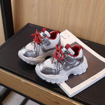 Dječje sportske tenisice s prozračnom dvostrukom mrežom, lagana EVA potplat, prednje vezanje, unisex, za uzrast 1–6 godina