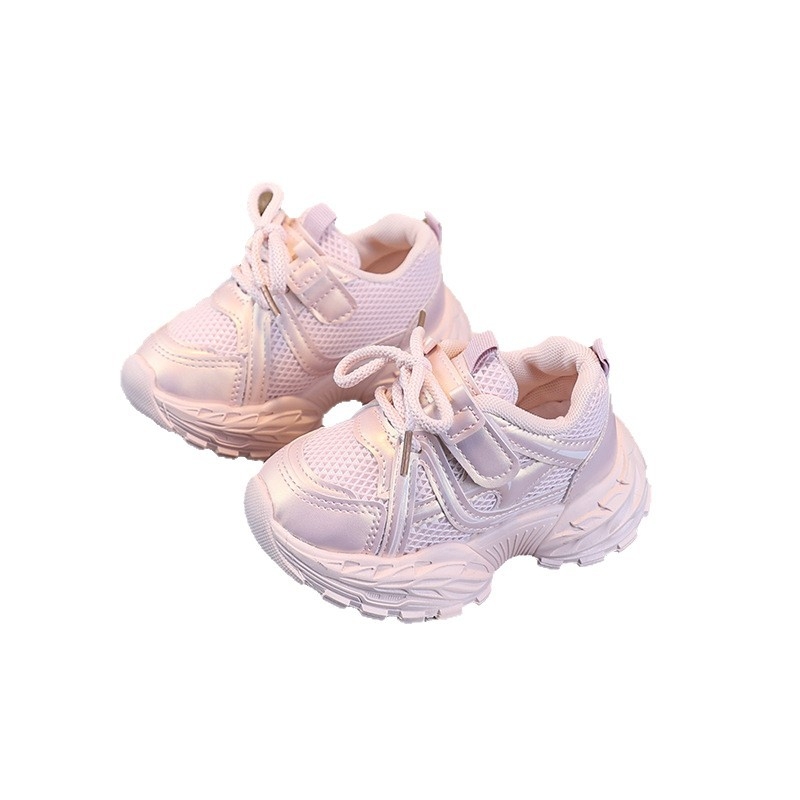 Dječje sportske tenisice s prozračnom dvostrukom mrežom, lagana EVA potplat, prednje vezanje, unisex, za uzrast 1–6 godina