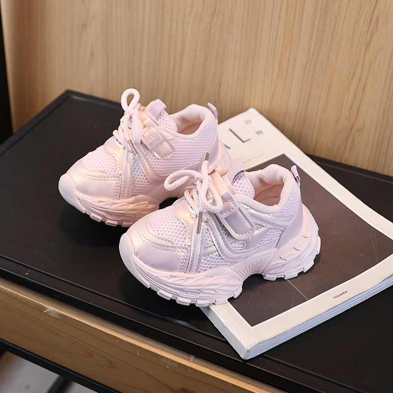 Dječje sportske tenisice s prozračnom dvostrukom mrežom, lagana EVA potplat, prednje vezanje, unisex, za uzrast 1–6 godina