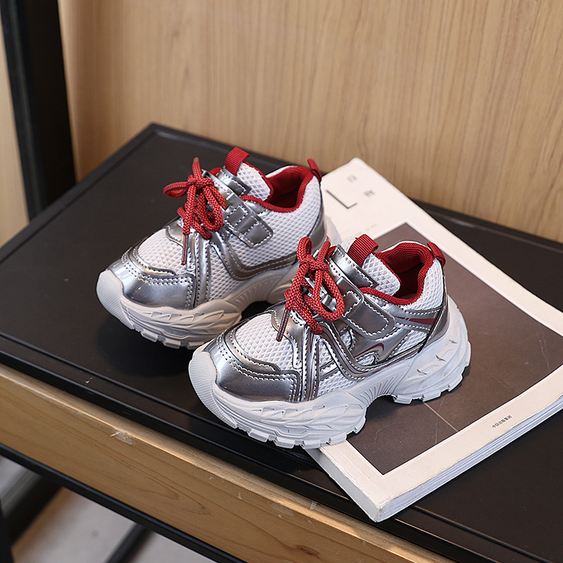 Dječje sportske tenisice s prozračnom dvostrukom mrežom, lagana EVA potplat, prednje vezanje, unisex, za uzrast 1–6 godina