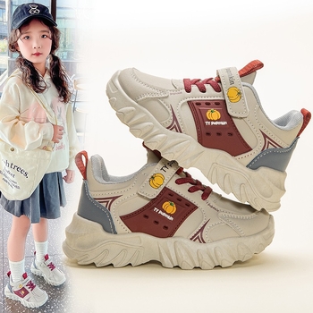 Dječje tenisice za trčanje s Velcro kopčom, lagane i prozračne, PU gornji dio, gumena potplat