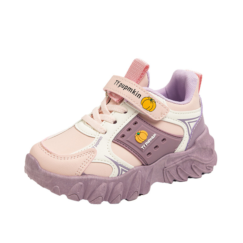 Dječje tenisice za trčanje s Velcro kopčom, lagane i prozračne, PU gornji dio, gumena potplat