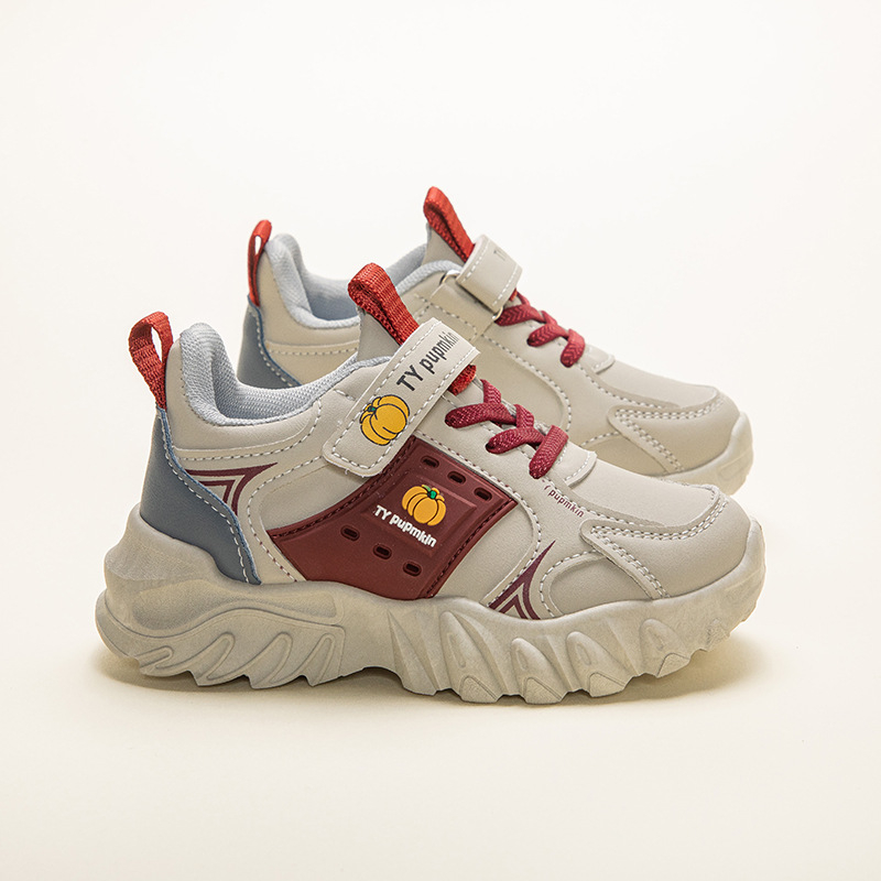 Dječje tenisice za trčanje s Velcro kopčom, lagane i prozračne, PU gornji dio, gumena potplat