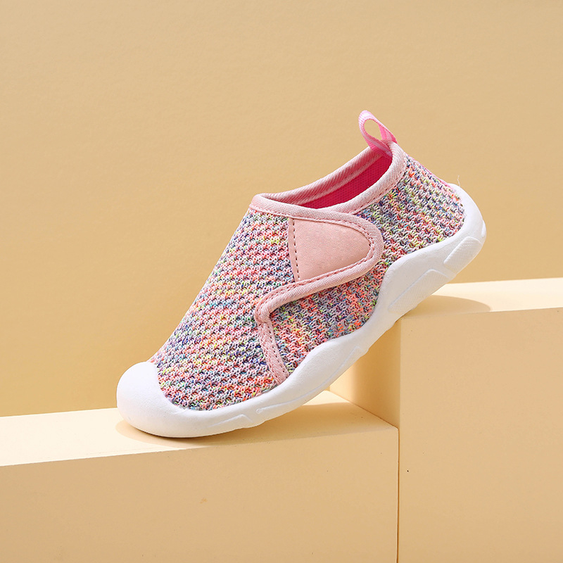 Dječje cipele Fly woven; gornji dio od mrežaste tkanine; lagana izrada; protuklizna gumena potplata; Velcro zatvarač