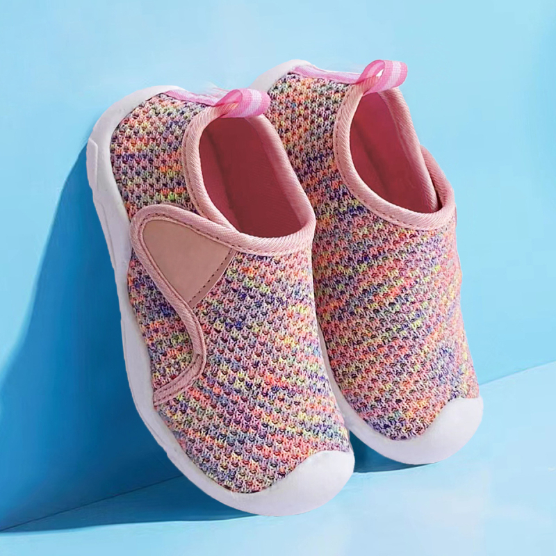 Dječje cipele Fly woven; gornji dio od mrežaste tkanine; lagana izrada; protuklizna gumena potplata; Velcro zatvarač